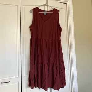 Midi linen dress